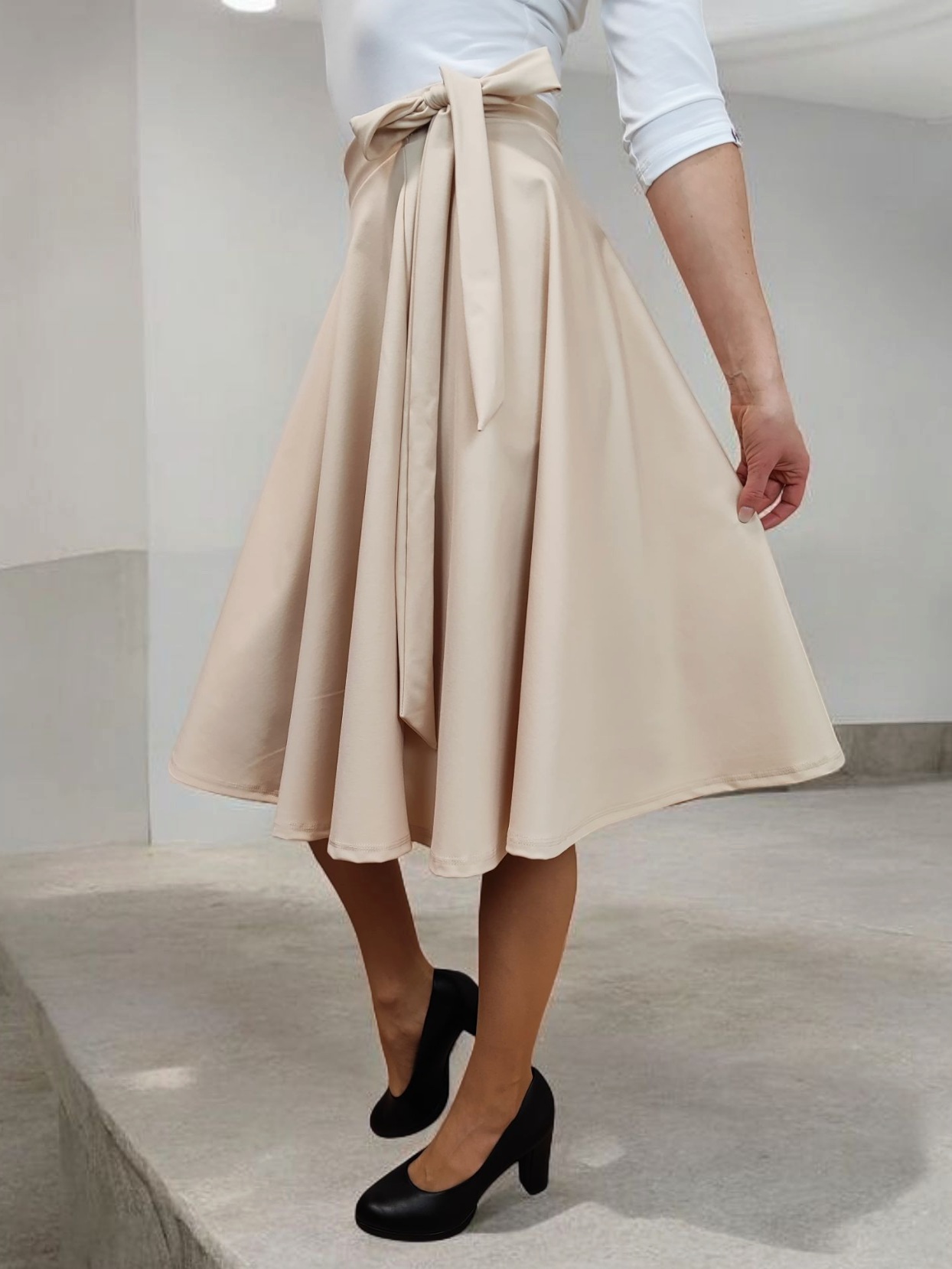 midi zavinovací sukně GRETA